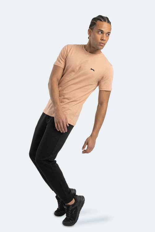 Slazenger ROSALVA T Erkek Pamuklu Vizon Tişört