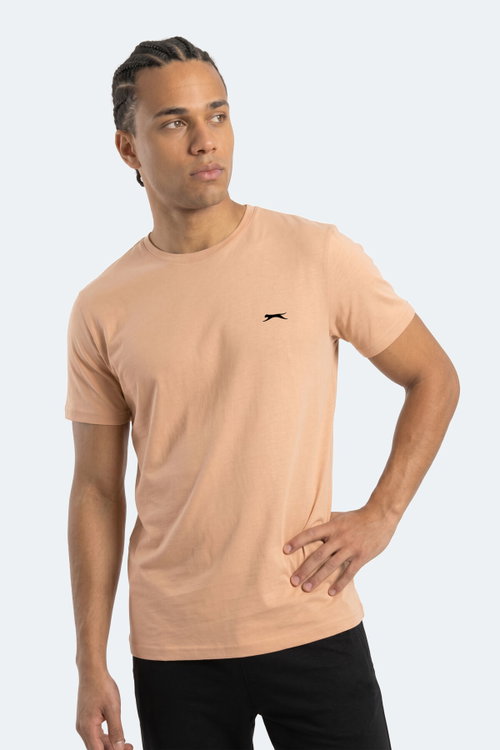 Slazenger ROSALVA T Erkek Pamuklu Vizon Tişört