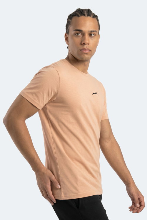 Slazenger ROSALVA T Erkek Pamuklu Vizon Tişört