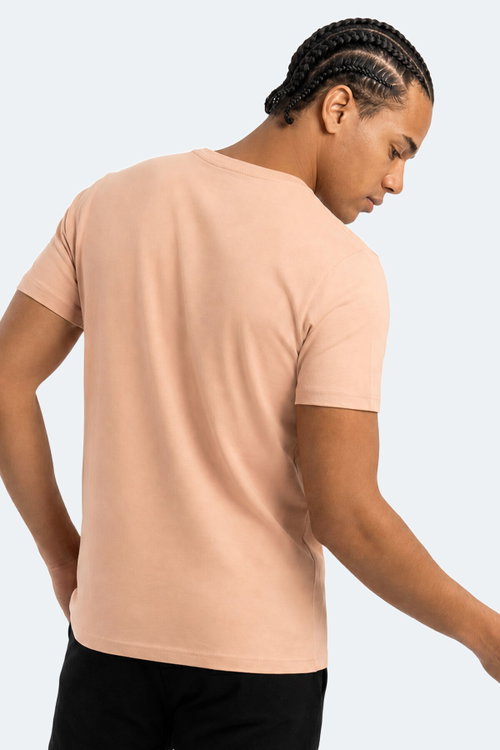Slazenger ROSALVA T Erkek Pamuklu Vizon Tişört