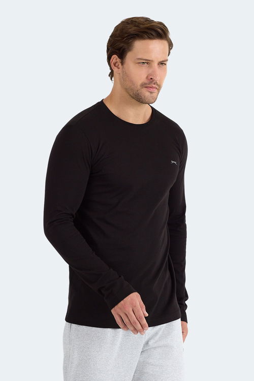 Slazenger ROVER Erkek Sweatshirt Siyah