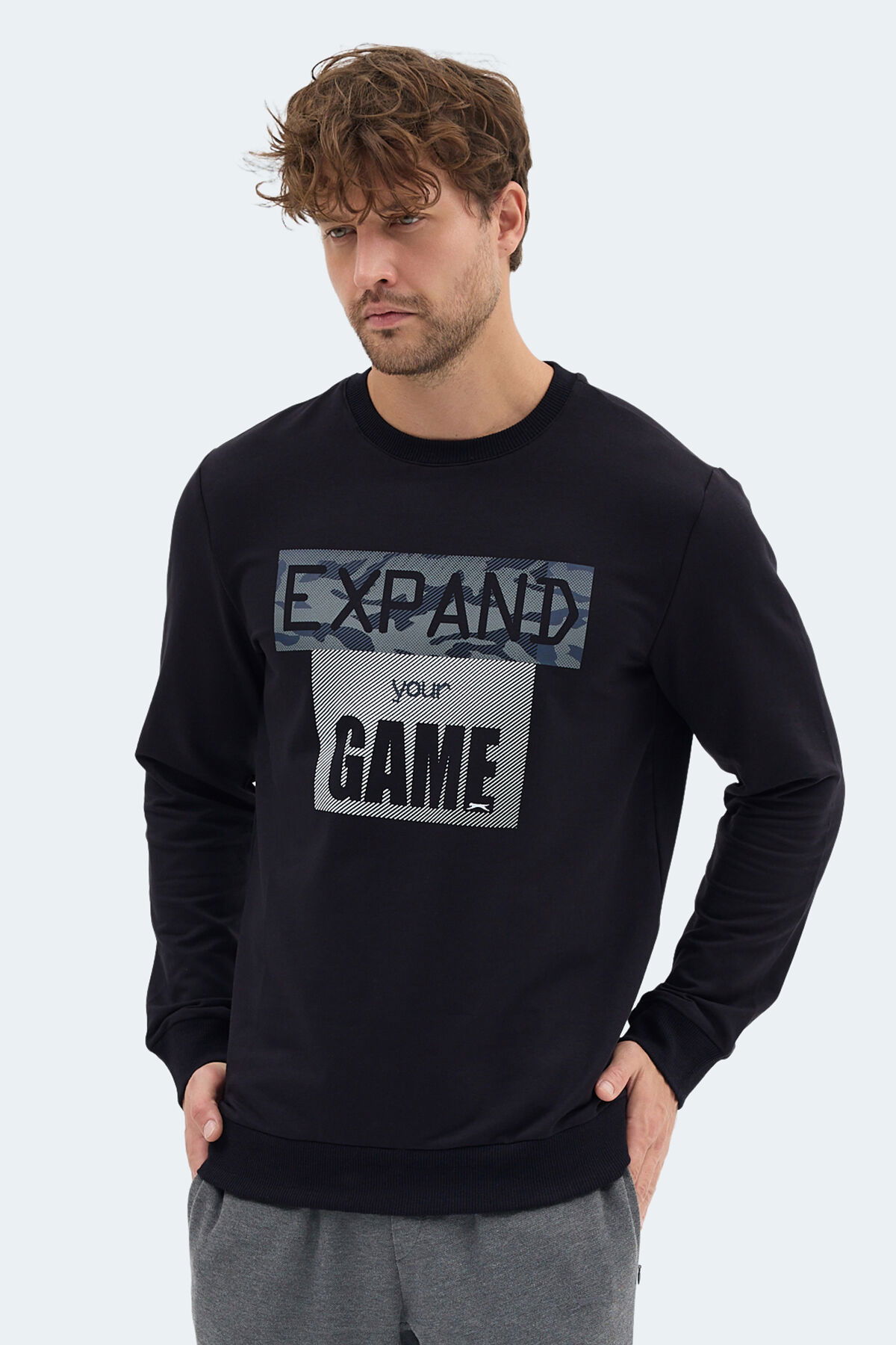 Slazenger RUBIO Erkek Koyu Lacivert Sweatshırt - Thumbnail