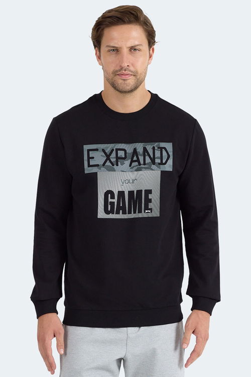 Slazenger RUBIO Erkek Sweatshirt Siyah