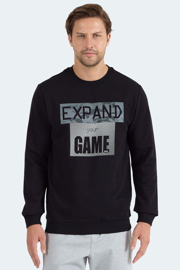 Slazenger RUBIO Erkek Sweatshirt Siyah