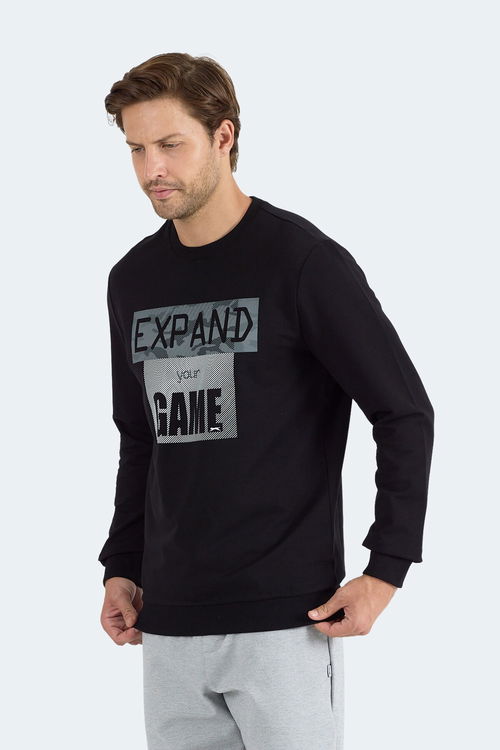 Slazenger RUBIO Erkek Sweatshirt Siyah