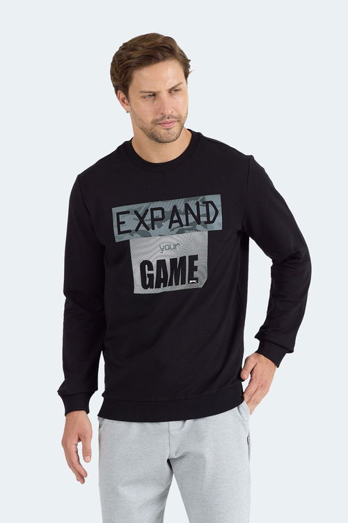 Slazenger RUBIO Erkek Sweatshirt Siyah