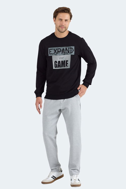 Slazenger RUBIO Erkek Sweatshirt Siyah