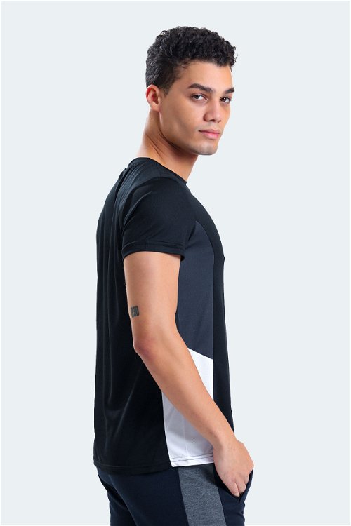 RYAN Erkek Kısa Kol T-Shirt Siyah / Koyu Gri