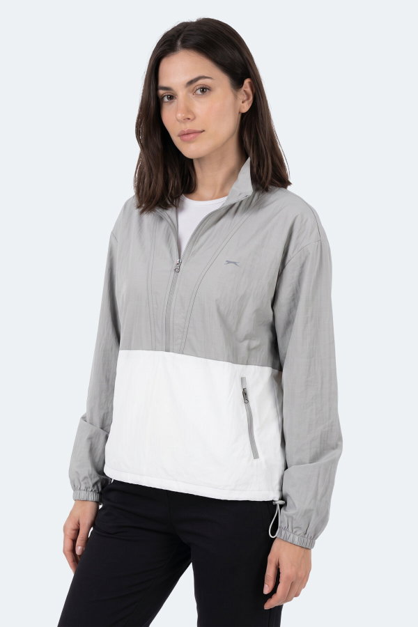 Slazenger RYDER I Kadın Gri Rüzgarlık