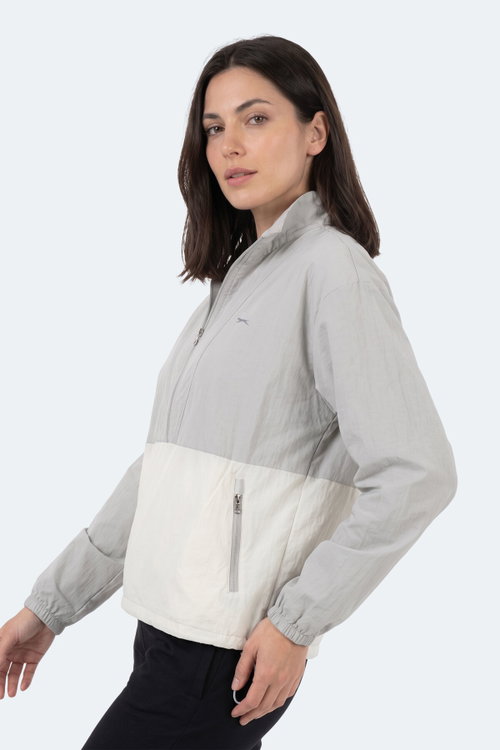 Slazenger RYDER I Kadın Gri Rüzgarlık