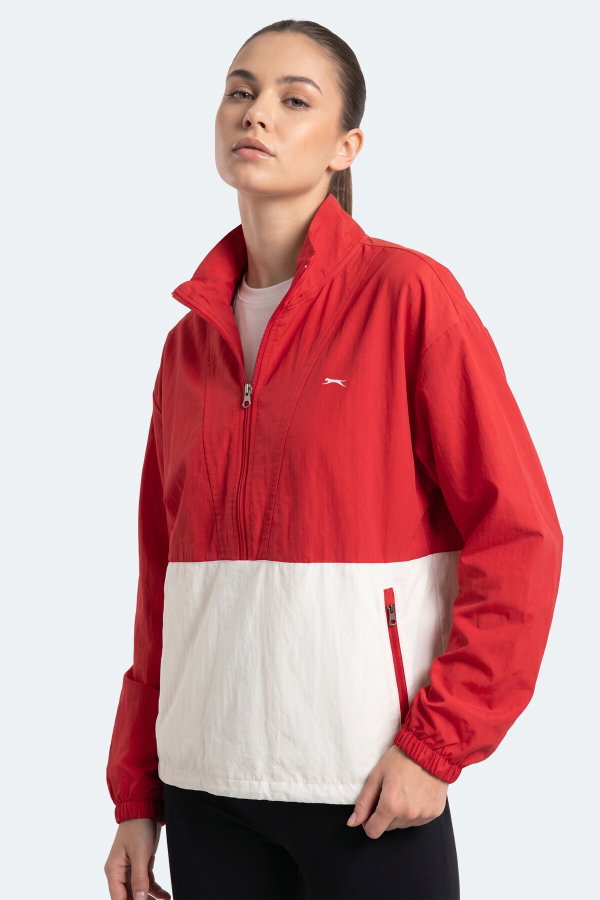 Slazenger RYDER I Kadın Kırmızı Rüzgarlık