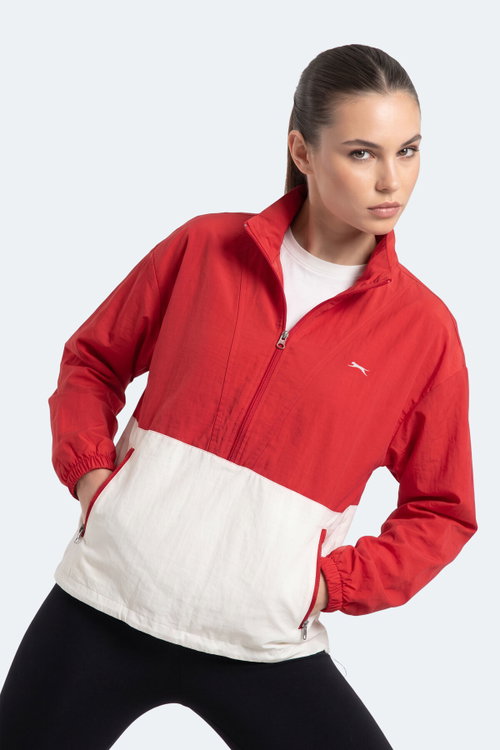 Slazenger RYDER I Kadın Kırmızı Rüzgarlık