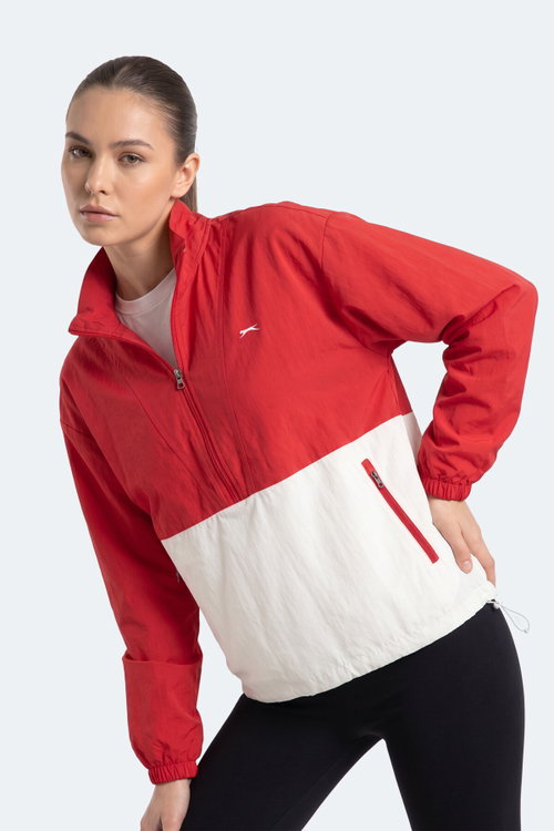 Slazenger RYDER I Kadın Kırmızı Rüzgarlık