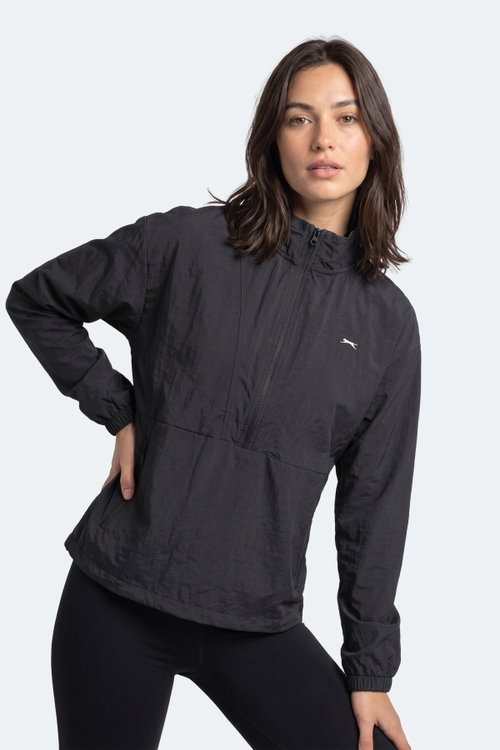 Slazenger RYDER I Kadın Siyah / Siyah Rüzgarlık