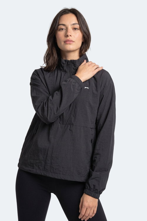 Slazenger RYDER I Kadın Siyah / Siyah Rüzgarlık