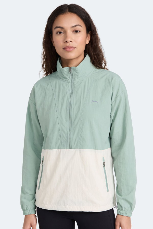 Slazenger RYDER I Kadın Su Yeşili Rüzgarlık