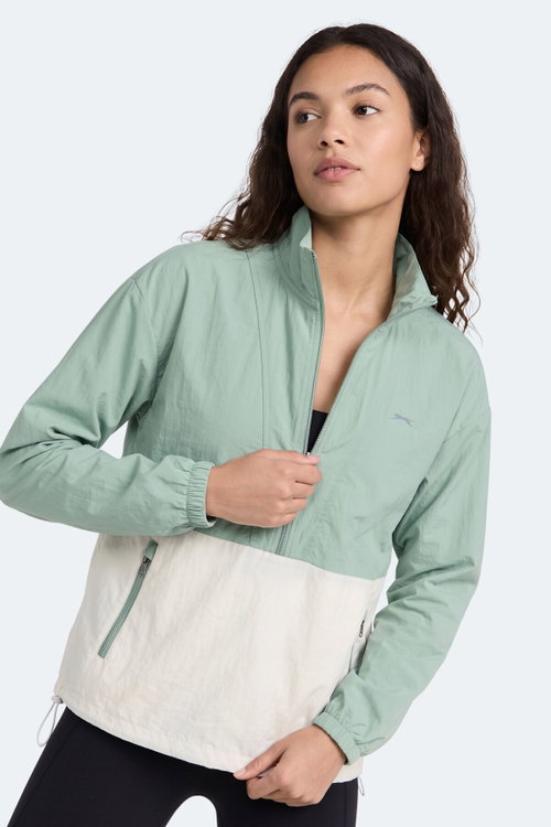 Slazenger RYDER I Kadın Su Yeşili Rüzgarlık