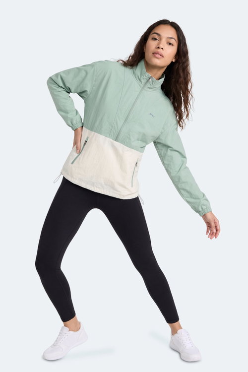 Slazenger RYDER I Kadın Su Yeşili Rüzgarlık