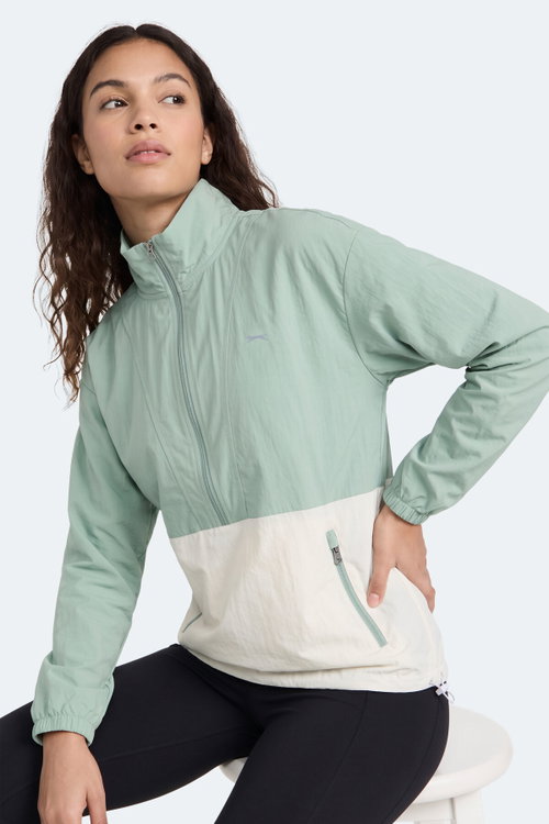 Slazenger RYDER I Kadın Su Yeşili Rüzgarlık