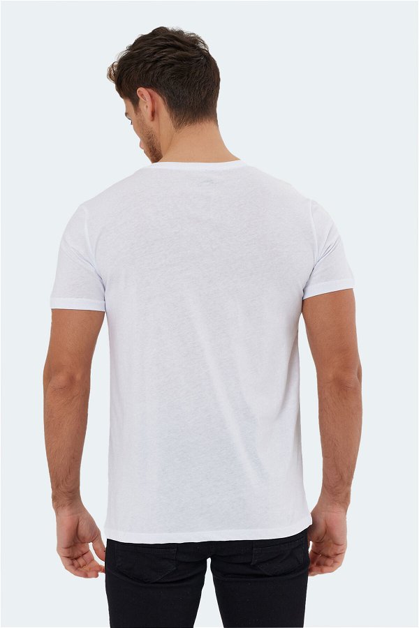 Slazenger SABE I Erkek T-Shirt Beyaz