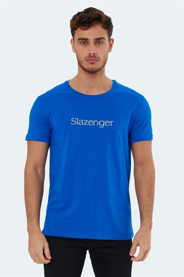 Slazenger SABE I Erkek T-Shirt Saks Mavi