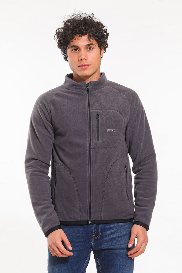 Slazenger SAHAR Erkek Sweatshirt Koyu Gri