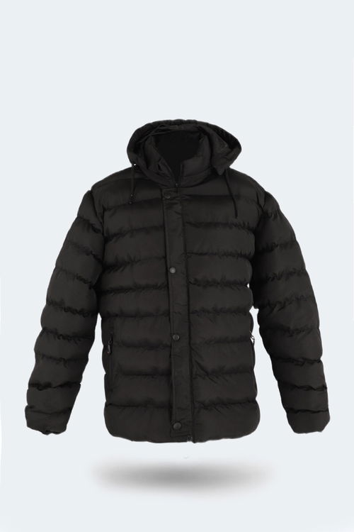 Slazenger SALINE Büyük Beden Erkek Siyah Mont & Kaban