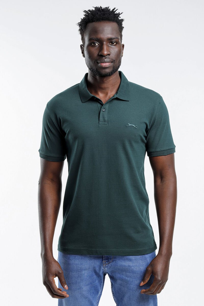 Slazenger SALVATOR Erkek Kısa Kol T-Shirt Koyu Yeşil - Thumbnail