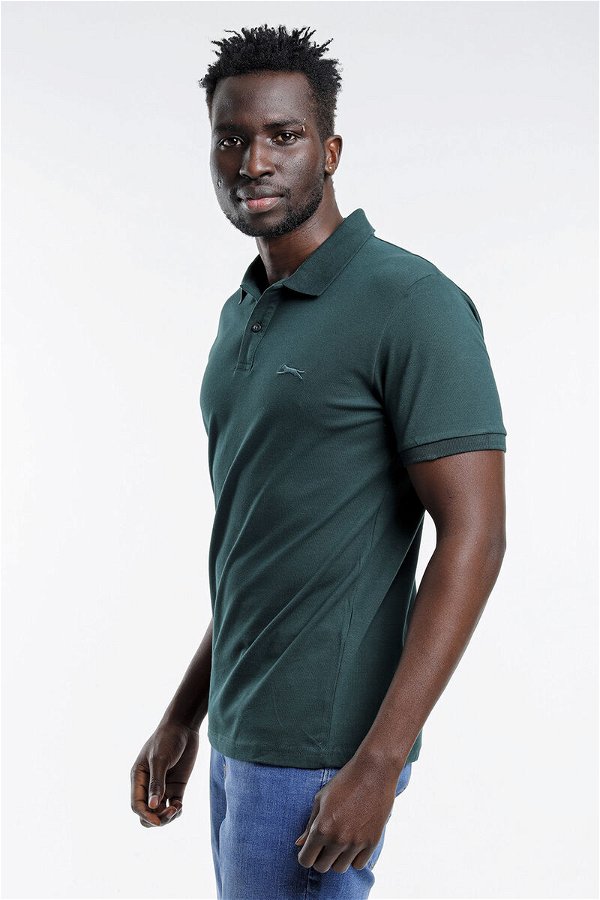 Slazenger SALVATOR Erkek Kısa Kol T-Shirt Koyu Yeşil