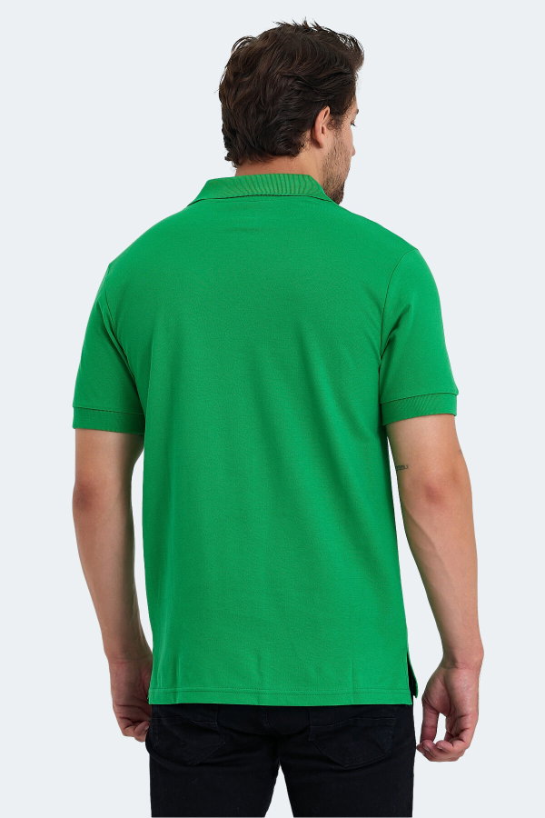 Slazenger SALVATOR IN Erkek Polo Yaka Yeşil Tişört