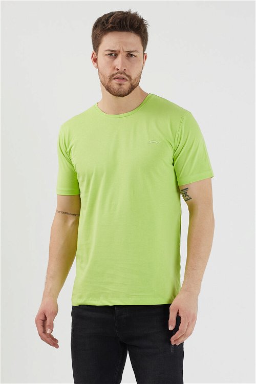 Slazenger SANDER KTN Erkek Kısa Kol T-Shirt Açık Yeşil