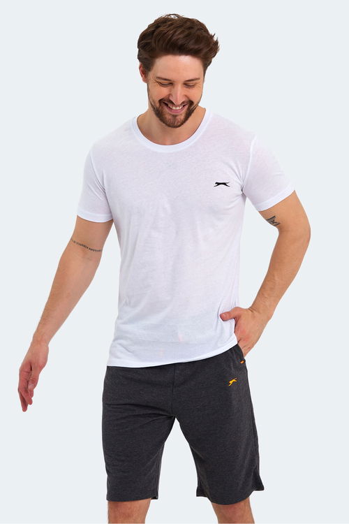 Slazenger SANDER KTN Erkek Beyaz Tişört