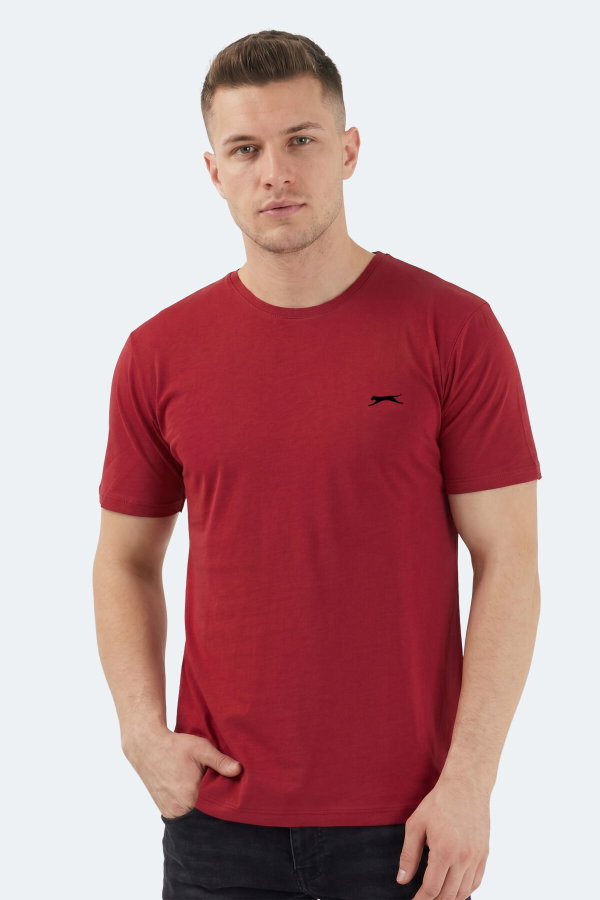 Slazenger SANDER KTN Erkek Bordo Tişört