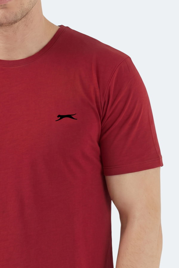 Slazenger SANDER KTN Erkek Bordo Tişört