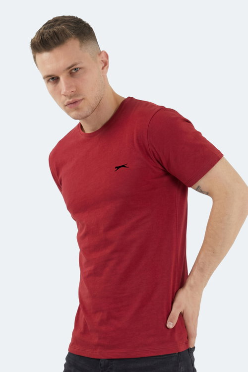 Slazenger SANDER KTN Erkek Bordo Tişört