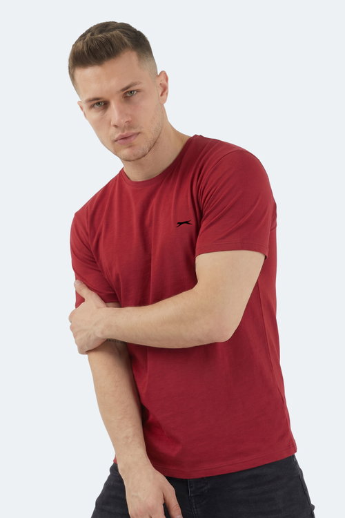 Slazenger SANDER KTN Erkek Bordo Tişört