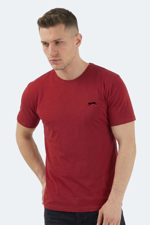 Slazenger SANDER KTN Erkek Bordo Tişört