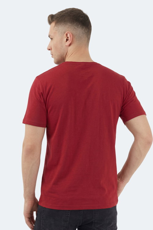 Slazenger SANDER KTN Erkek Bordo Tişört