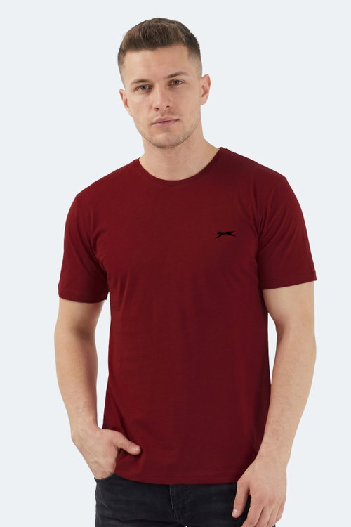 Slazenger SANDER KTN Erkek Bordo Tişört
