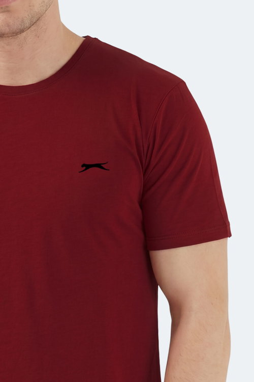 Slazenger SANDER KTN Erkek Bordo Tişört