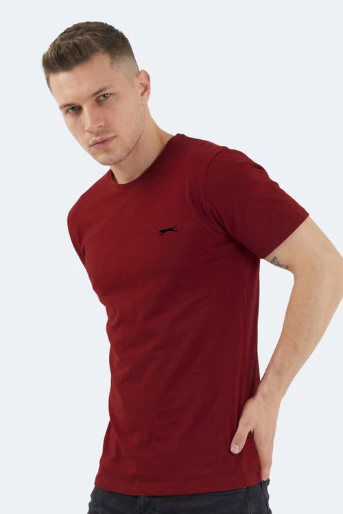 Slazenger SANDER KTN Erkek Bordo Tişört