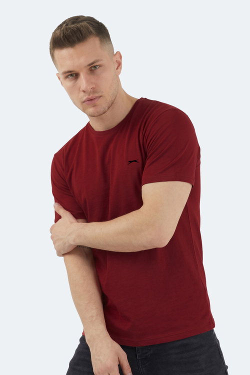 Slazenger SANDER KTN Erkek Bordo Tişört
