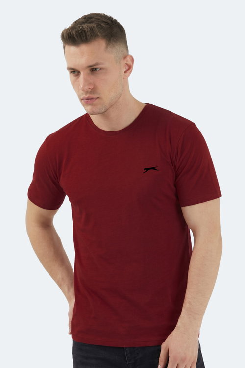Slazenger SANDER KTN Erkek Bordo Tişört