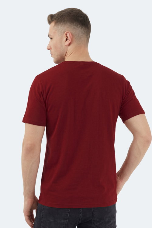Slazenger SANDER KTN Erkek Bordo Tişört