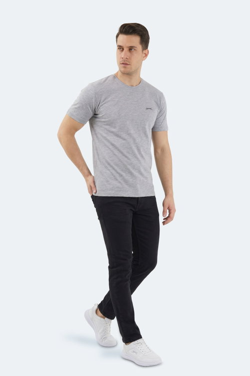 Slazenger SANDER KTN Erkek Gri Tişört