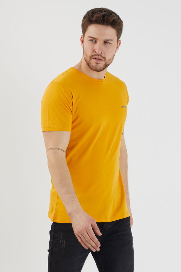 Slazenger SANDER KTN Erkek Hardal Tişört Slazenger SANDER KTN Erkek Hardal Tişört