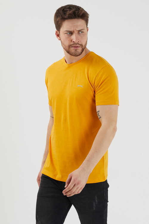 Slazenger SANDER KTN Erkek Hardal Tişört