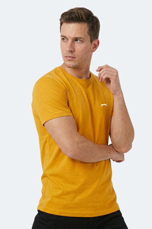 Slazenger SANDER KTN Erkek Hardal Tişört
