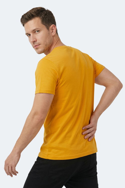 Slazenger SANDER KTN Erkek Hardal Tişört