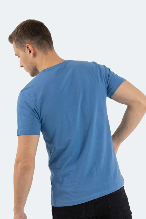 Slazenger SANDER KTN Erkek Indigo Tişört